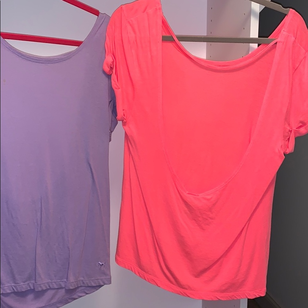 PINK open back t shirts